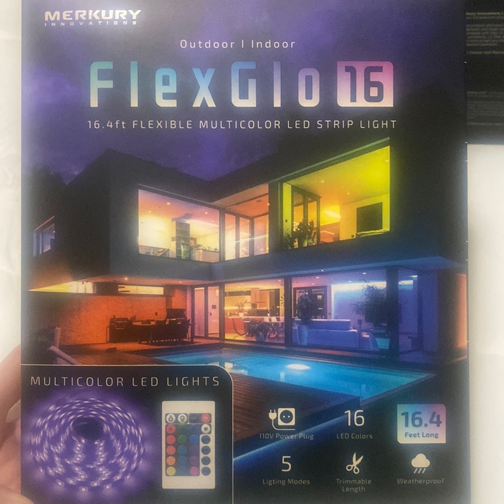 FlexGlo 16.4 fr Flexible Multicolor LED Strip Light
